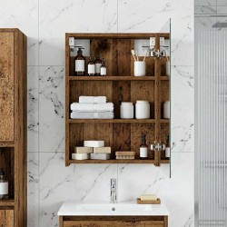 Armoire Miroir de Salle de Bain Bois ancien 40 x 10,5 x 60,5 cm 632886632886