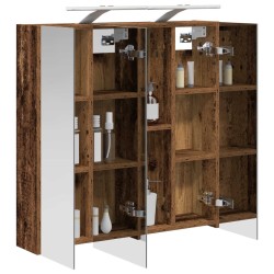 Armoire Miroir de Salle de Bain Bois ancien 70 x 14,5 x 70 cm 632888632888