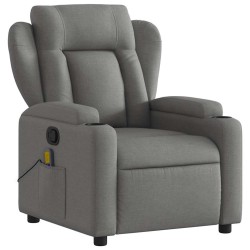 Fauteuil inclinable de massage gris foncé tissu 632889632889