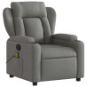 Fauteuil inclinable de massage gris foncé tissu 632889632889