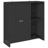 Armoire de rangement avec étagère Noir 100 x 36 x 102 cm Rotin 632890632890