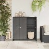 Armoire de rangement avec étagère Noir 100 x 36 x 102 cm Rotin 632890632890