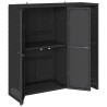 Armoire de rangement avec étagère Noir 100 x 36 x 102 cm Rotin 632890632890