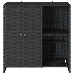 Armoire de rangement avec étagère Noir 100 x 36 x 102 cm Rotin 632890632890