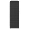 Armoire de rangement avec étagère Noir 100 x 36 x 102 cm Rotin 632890632890