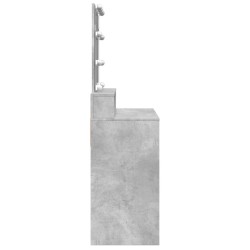 Coiffeuse avec LED gris béton 80x41x144,5 cm 632891632891