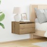 Cabinet de chevet mural 2 pc Chêne artisanal 50 x 36 x 30 cm 632896632896