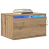 Cabinet de chevet mural 2 pc Chêne artisanal 50 x 36 x 30 cm 632896632896