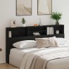 Cabinet de Tête de Lit Chêne noir 200 x 19 x 103,5 cm 632905632905