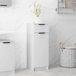 Armoire de salle de bain blanc 32x33,5x90 cm bois d'ingénierie 632906632906