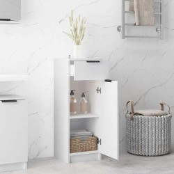 Armoire de salle de bain blanc 32x33,5x90 cm bois d'ingénierie 632906632906