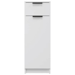 Armoire de salle de bain blanc 32x33,5x90 cm bois d'ingénierie 632906632906