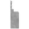 Coiffeuse avec LED gris béton 80x41x134,5 cm 632907632907