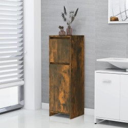 Armoire de bain Chêne fumé 30x30x95 cm Bois d'ingénierie 632908632908