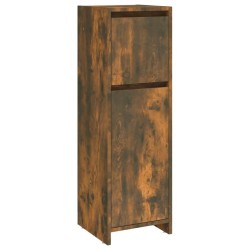 Armoire de bain Chêne fumé 30x30x95 cm Bois d'ingénierie 632908632908