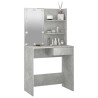 Coiffeuse avec LED Gris béton 74,5x40x141 cm 632911632911