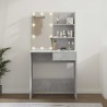 Coiffeuse avec LED Gris béton 74,5x40x141 cm 632911632911