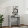 Coiffeuse avec LED Gris béton 74,5x40x141 cm 632911632911