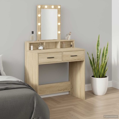 Table de Toilette Marron 79 x 41 x 140 cm Bois d'ingénierie 632915632915