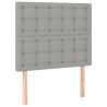 Tête de lit à LED Gris clair 100x5x118/128 cm Tissu 632917632917