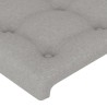 Tête de lit à LED Gris clair 103x16x118/128 cm Tissu 632920632920