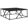 Table basse Chêne noir 100 x 100 x 40 cm Bois d'ingénierie 632925632925