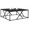 Table basse Chêne noir 100 x 100 x 40 cm Bois d'ingénierie 632925632925