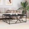Table basse Chêne noir 100 x 100 x 40 cm Bois d'ingénierie 632925632925