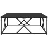 Table basse Chêne noir 100 x 100 x 40 cm Bois d'ingénierie 632925632925