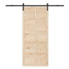 Porte coulissante Naturel 90 x 208 cm Bois de pin massif 632926632926