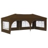 Tente de fête pop-up 575 x 288 x 245 cm Taupe Tissu Oxford 632937632937