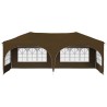 Tente de fête pop-up 575 x 288 x 245 cm Taupe Tissu Oxford 632937632937