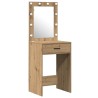 Table de Toilette 2 pcs Marron 50 x 41 x 135 cm 632942632942