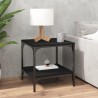 Tables d'appoint 2 pcs Noir 40x40x40 cm Bois d'ingénierie 632945632945