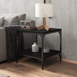 Tables d'appoint 2 pcs Noir 40x40x40 cm Bois d'ingénierie 632945632945