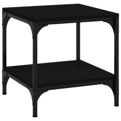 Tables d'appoint 2 pcs Noir 40x40x40 cm Bois d'ingénierie 632945632945