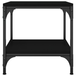 Tables d'appoint 2 pcs Noir 40x40x40 cm Bois d'ingénierie 632945632945