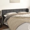 Tête de lit avec oreilles Gris foncé 203x23x78/88 cm Velours 632952632952