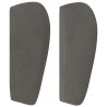 Tête de lit avec oreilles Gris foncé 203x23x78/88 cm Velours 632952632952