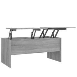 Table basse Sonoma gris 102x50,5x46,5 cm Bois d'ingénierie 632959632959
