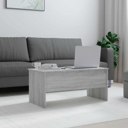 Table basse Sonoma gris 102x50,5x46,5 cm Bois d'ingénierie 632959632959