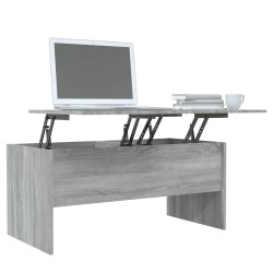 Table basse Sonoma gris 102x50,5x46,5 cm Bois d'ingénierie 632959632959