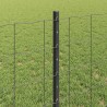 Clôture Euro avec poteau 25 x 0,8 m Acier recouvert de PVC Gris 632961632961