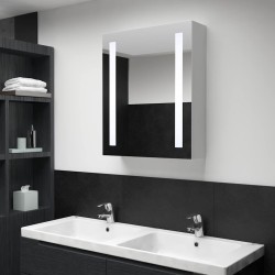 Armoire de salle de bain à miroir LED 50x13x70 cm 632962632962