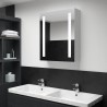 Armoire de salle de bain à miroir LED 50x13x70 cm 632962632962