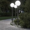 Bornes lumineuses avec sortie lot de 3 120 cm acier inoxydable IP44 632965632965