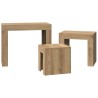Tables basses gigognes 3 pcs chêne artisanal bois d'ingénierie 632971632971