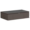 Boîte de rangement avec fenêtre transparente Gris Tissu intissé 632972632972