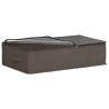 Boîte de rangement avec fenêtre transparente Gris Tissu intissé 632972632972