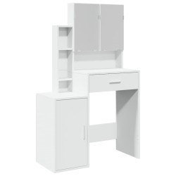 Coiffeuse avec armoire blanc 80x35x132 cm 632978632978